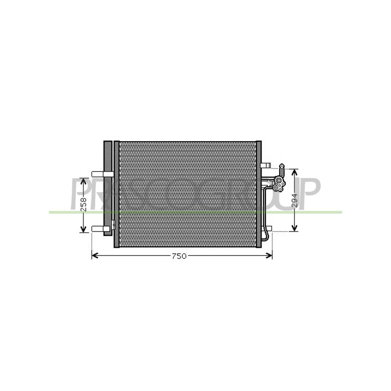 Condenseur, climatisation PRASCO FD110C002