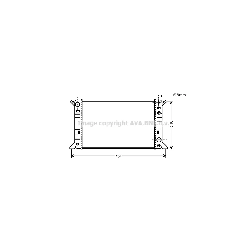 Radiateur, refroidissement du moteur PRASCO FD2141