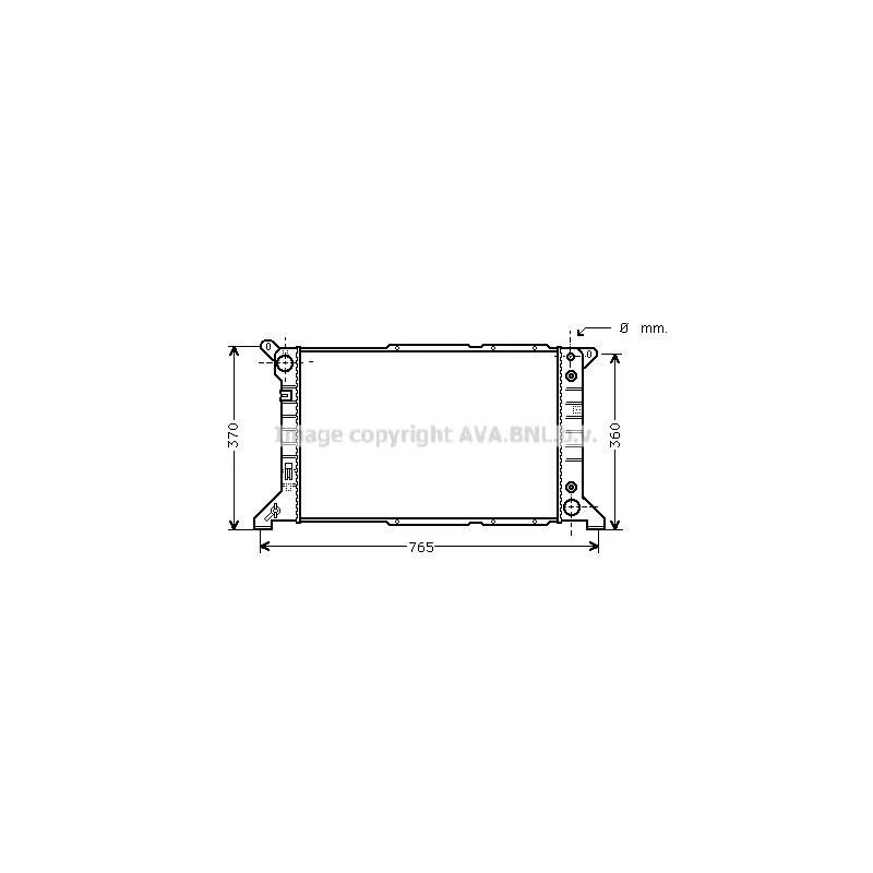 Radiateur, refroidissement du moteur PRASCO FD2201