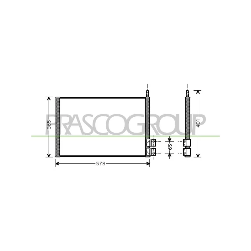 Condenseur, climatisation PRASCO FD340C001