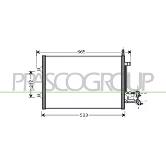 Condenseur, climatisation PRASCO FD340C002