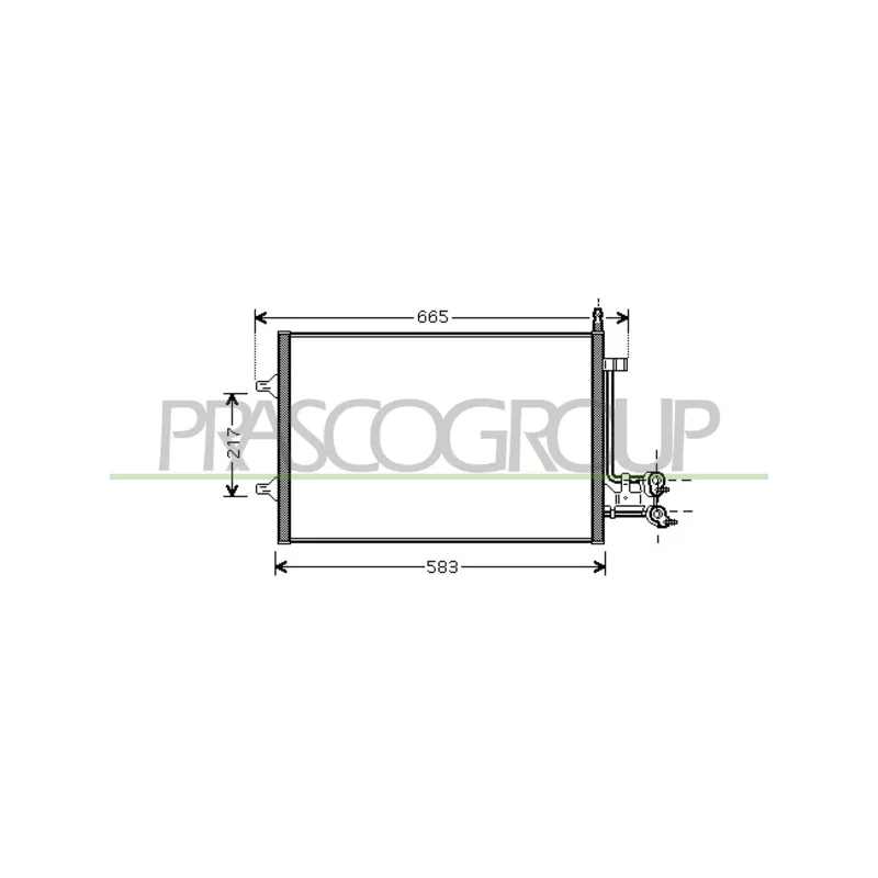 Condenseur, climatisation PRASCO FD340C002