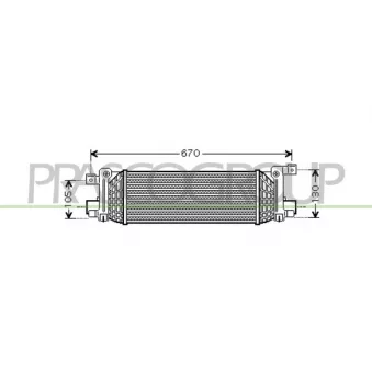 Intercooler, échangeur PRASCO FD340N001