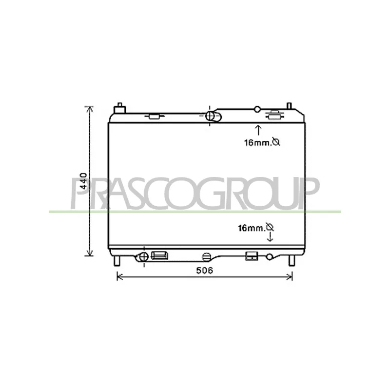 Radiateur, refroidissement du moteur PRASCO FD342R001
