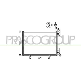 Condenseur, climatisation PRASCO FD344C002