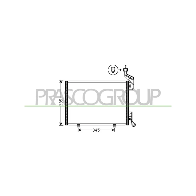 Condenseur, climatisation PRASCO FD344C002