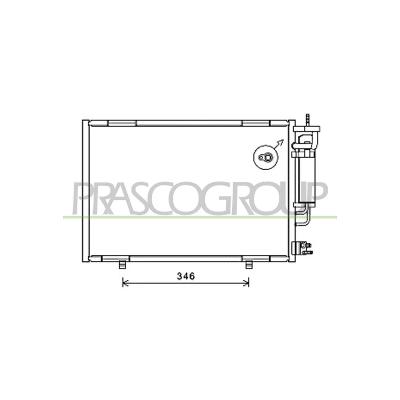 Condenseur, climatisation PRASCO FD344C003