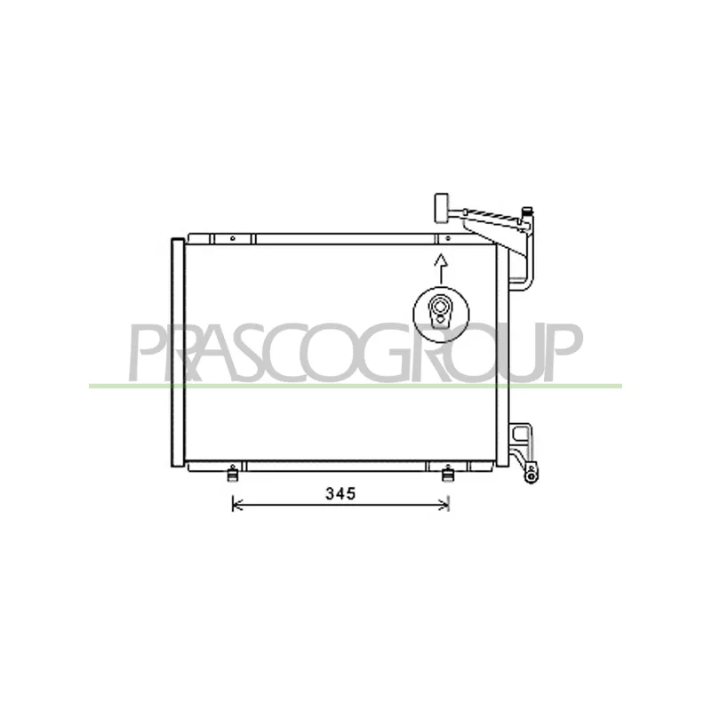 Condenseur, climatisation PRASCO FD344C005