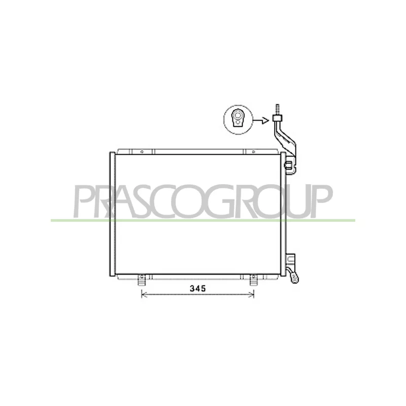 Condenseur, climatisation PRASCO FD344C006