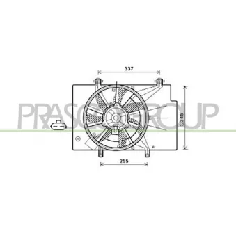 Ventilateur, refroidissement du moteur PRASCO FD344F004