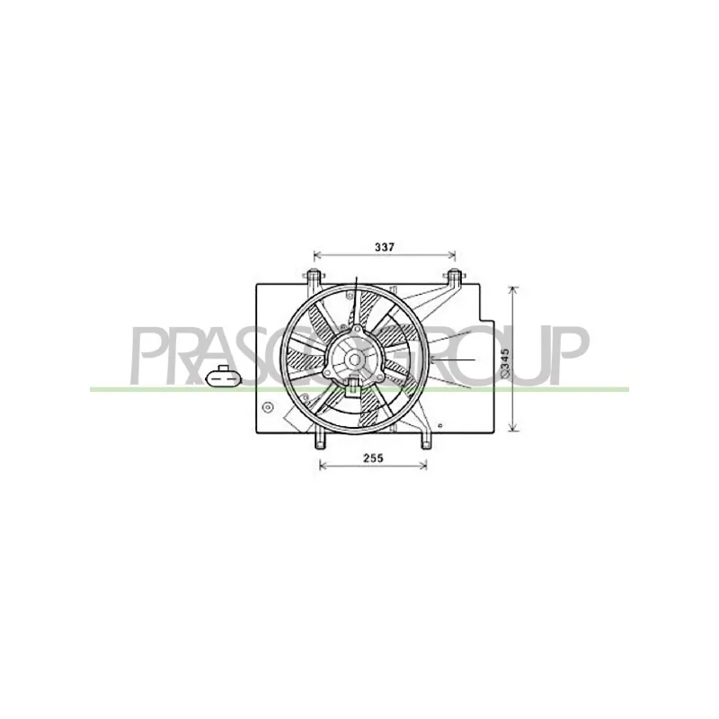 Ventilateur, refroidissement du moteur PRASCO FD344F004
