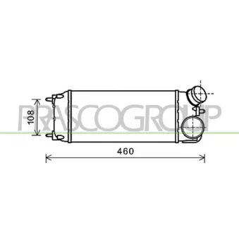 Intercooler, échangeur PRASCO FD344N001