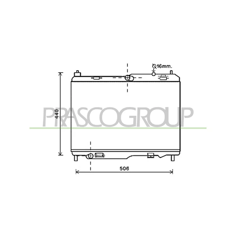 Radiateur, refroidissement du moteur PRASCO FD344R002
