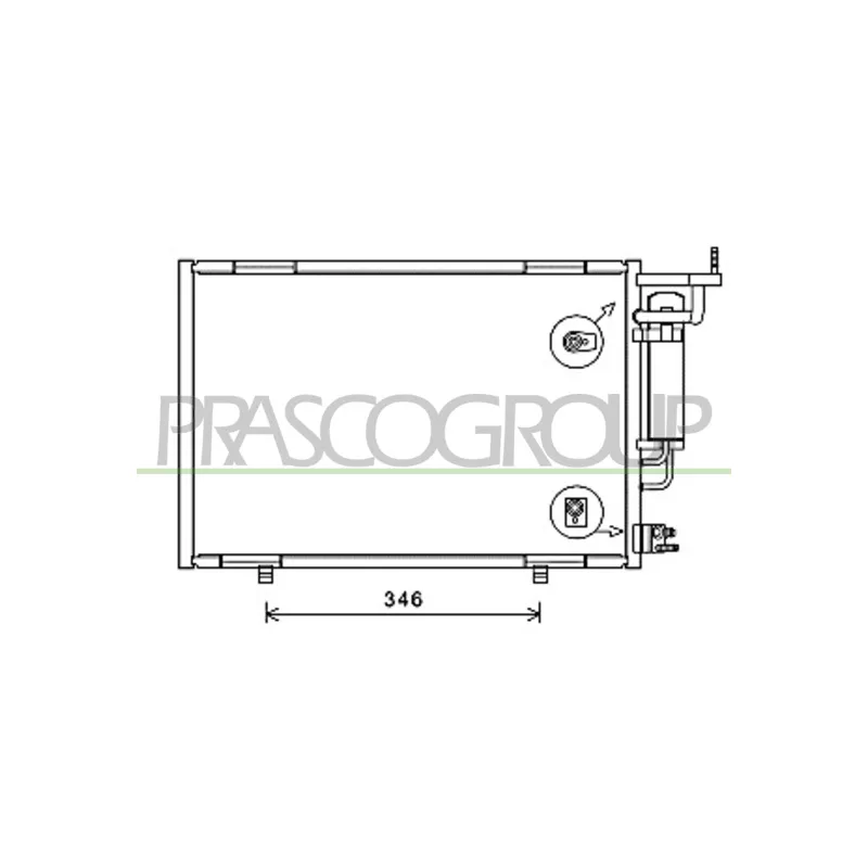 Condenseur, climatisation PRASCO FD346C001