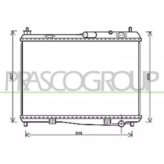 Radiateur, refroidissement du moteur PRASCO
