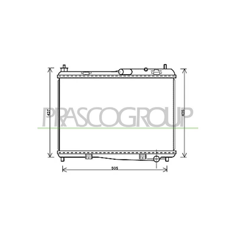 Radiateur, refroidissement du moteur PRASCO FD346R002