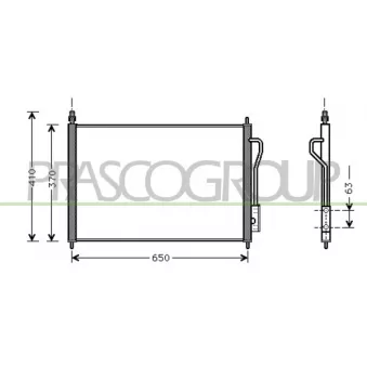 Condenseur, climatisation PRASCO FD420C001