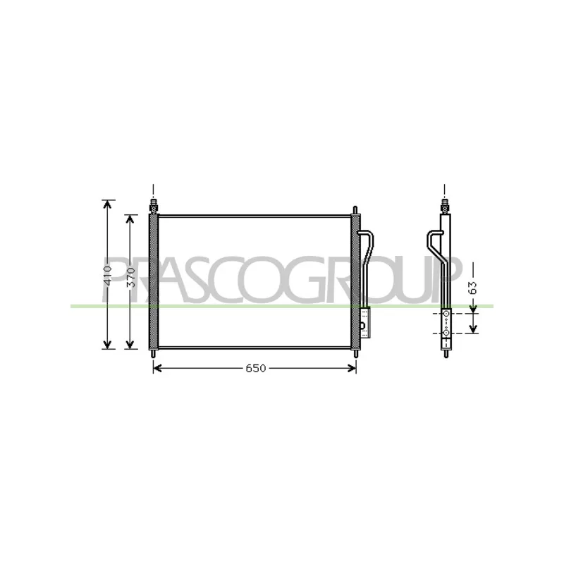 Condenseur, climatisation PRASCO FD420C001