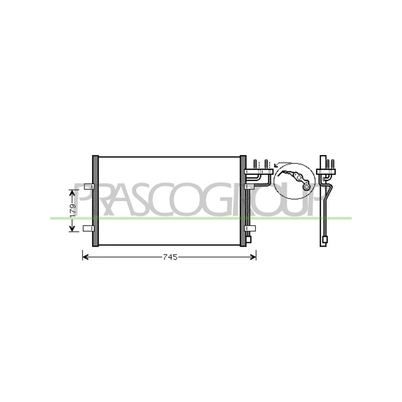 Condenseur, climatisation PRASCO FD422C001