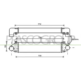 Intercooler, échangeur PRASCO FD426N002