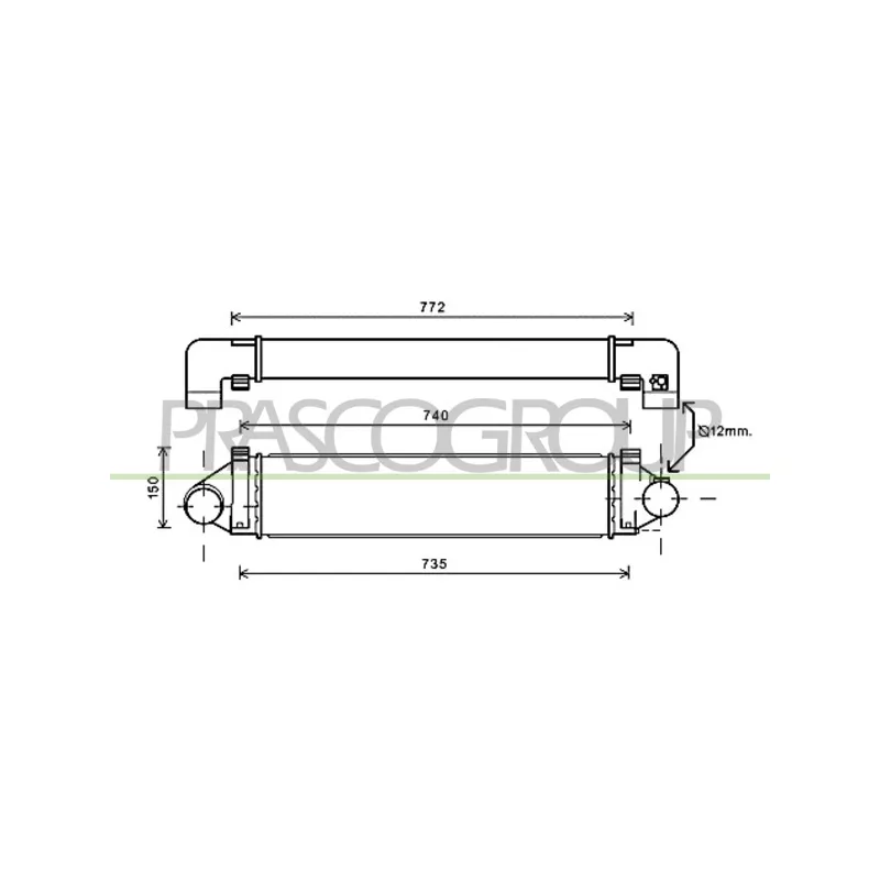 Intercooler, échangeur PRASCO FD426N002