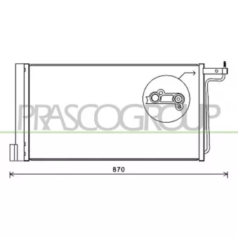 Condenseur, climatisation PRASCO FD428C001