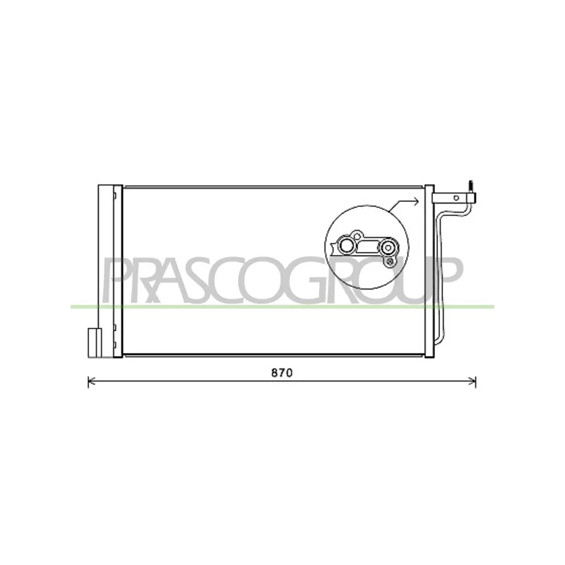 Condenseur, climatisation PRASCO FD428C001