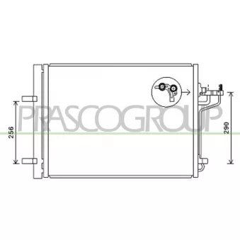 Condenseur, climatisation PRASCO FD428C003