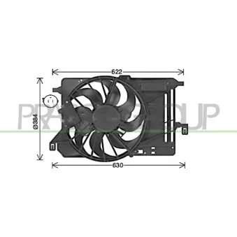 Ventilateur, refroidissement du moteur PRASCO