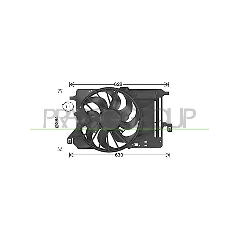 Ventilateur, refroidissement du moteur PRASCO FD428F001