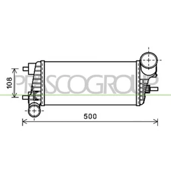 Intercooler, échangeur PRASCO FD428N001