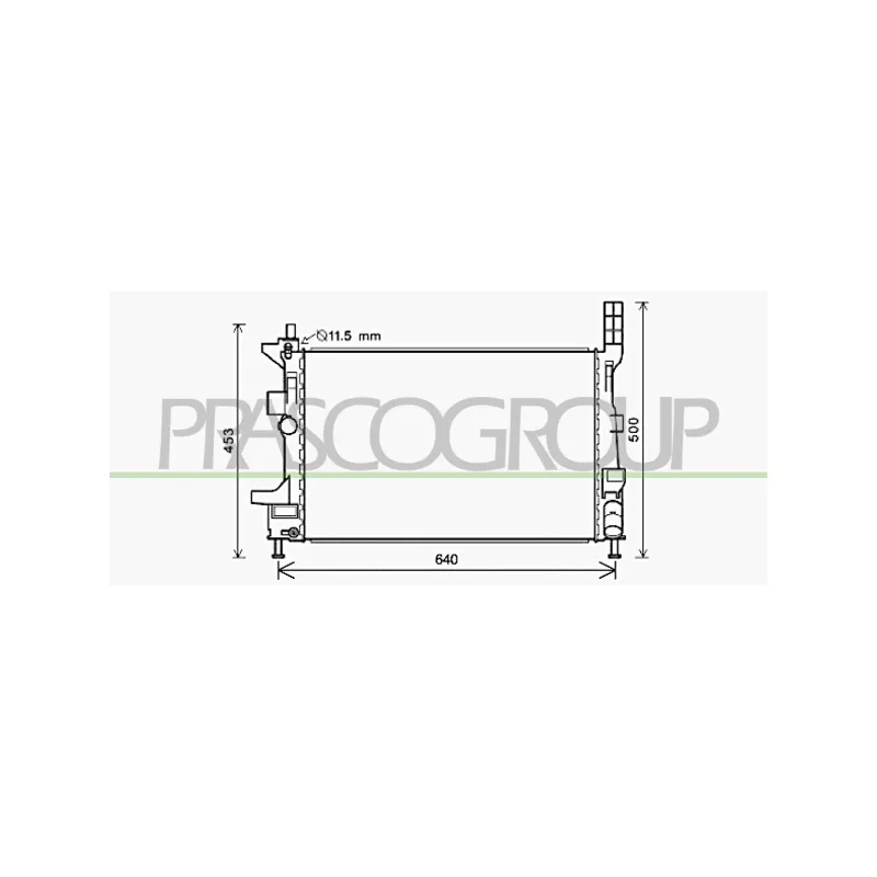 Radiateur, refroidissement du moteur PRASCO FD428R003