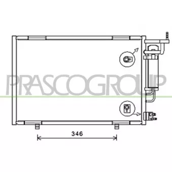 Condenseur, climatisation PRASCO FD602C007