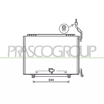 Condenseur, climatisation PRASCO FD602C008