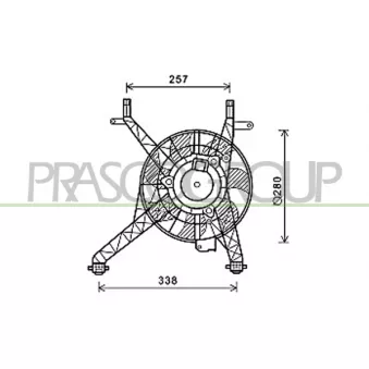 Ventilateur, refroidissement du moteur PRASCO FD602F002