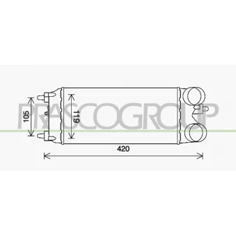 Intercooler, échangeur PRASCO FD602N001