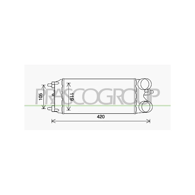Intercooler, échangeur PRASCO FD602N001
