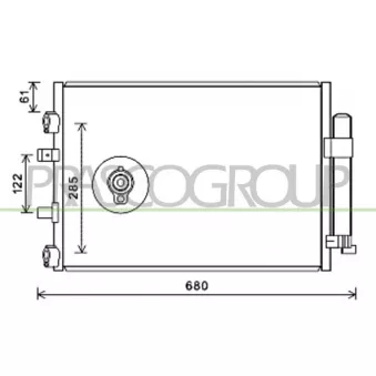 Condenseur, climatisation PRASCO FD719C001