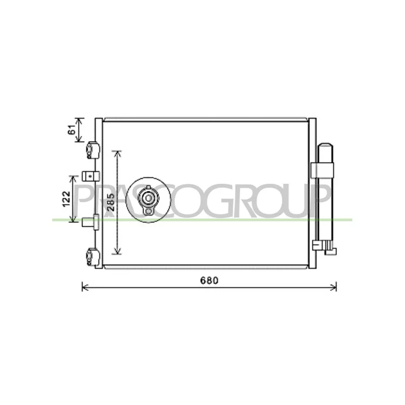 Condenseur, climatisation PRASCO FD719C001