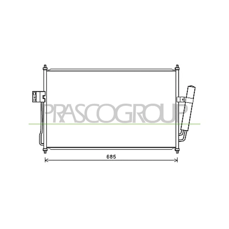 Condenseur, climatisation PRASCO FD719C003