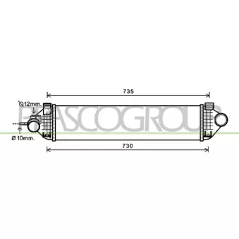 Intercooler, échangeur PRASCO FD719N003