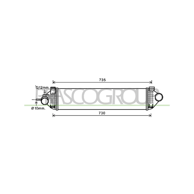 Intercooler, échangeur PRASCO FD719N003