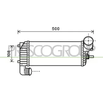 Intercooler, échangeur PRASCO FD719N004