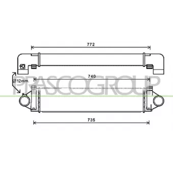 Intercooler, échangeur PRASCO FD730N002