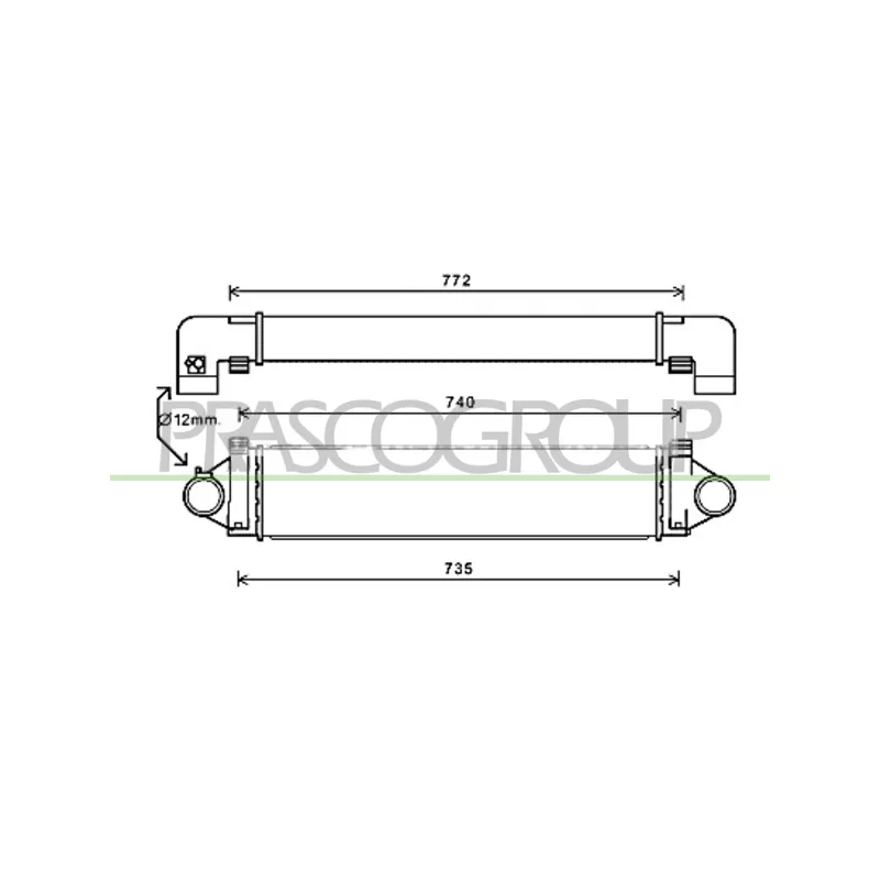 Intercooler, échangeur PRASCO FD730N002