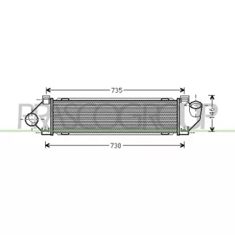 Intercooler, échangeur PRASCO FD730N003
