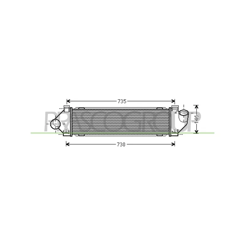 Intercooler, échangeur PRASCO FD730N003