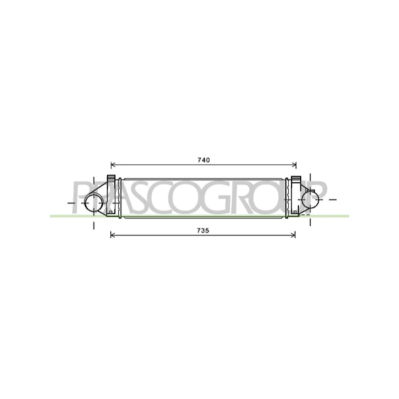 Intercooler, échangeur PRASCO FD730N004