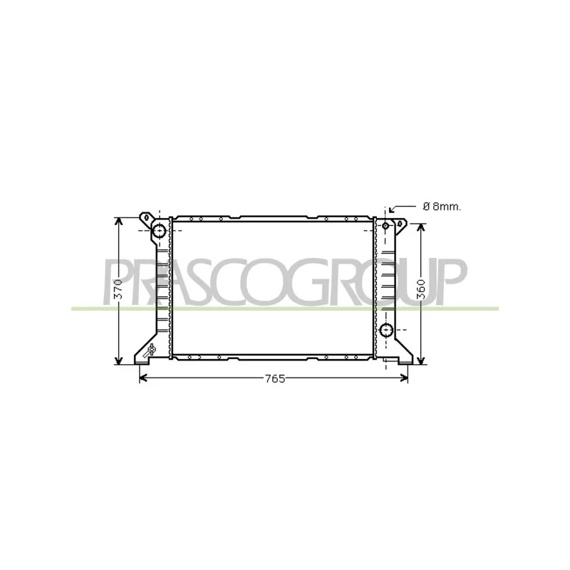 Radiateur, refroidissement du moteur PRASCO FD908R003