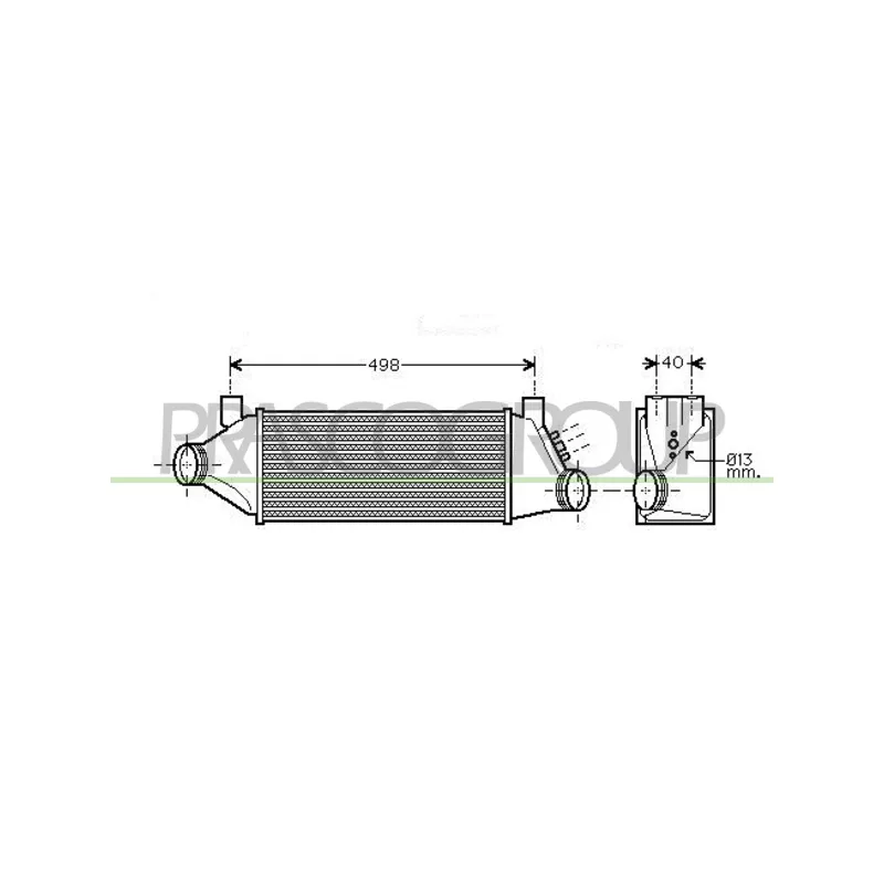 Intercooler, échangeur PRASCO FD910N003